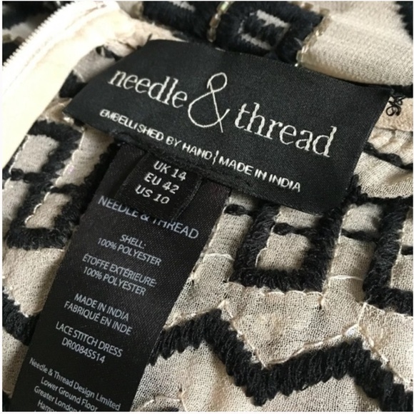 Anthropologie | BHLDN | Needle & Thread Lacestitch Dress with Beaded Embroidery - Picture 5 of 7